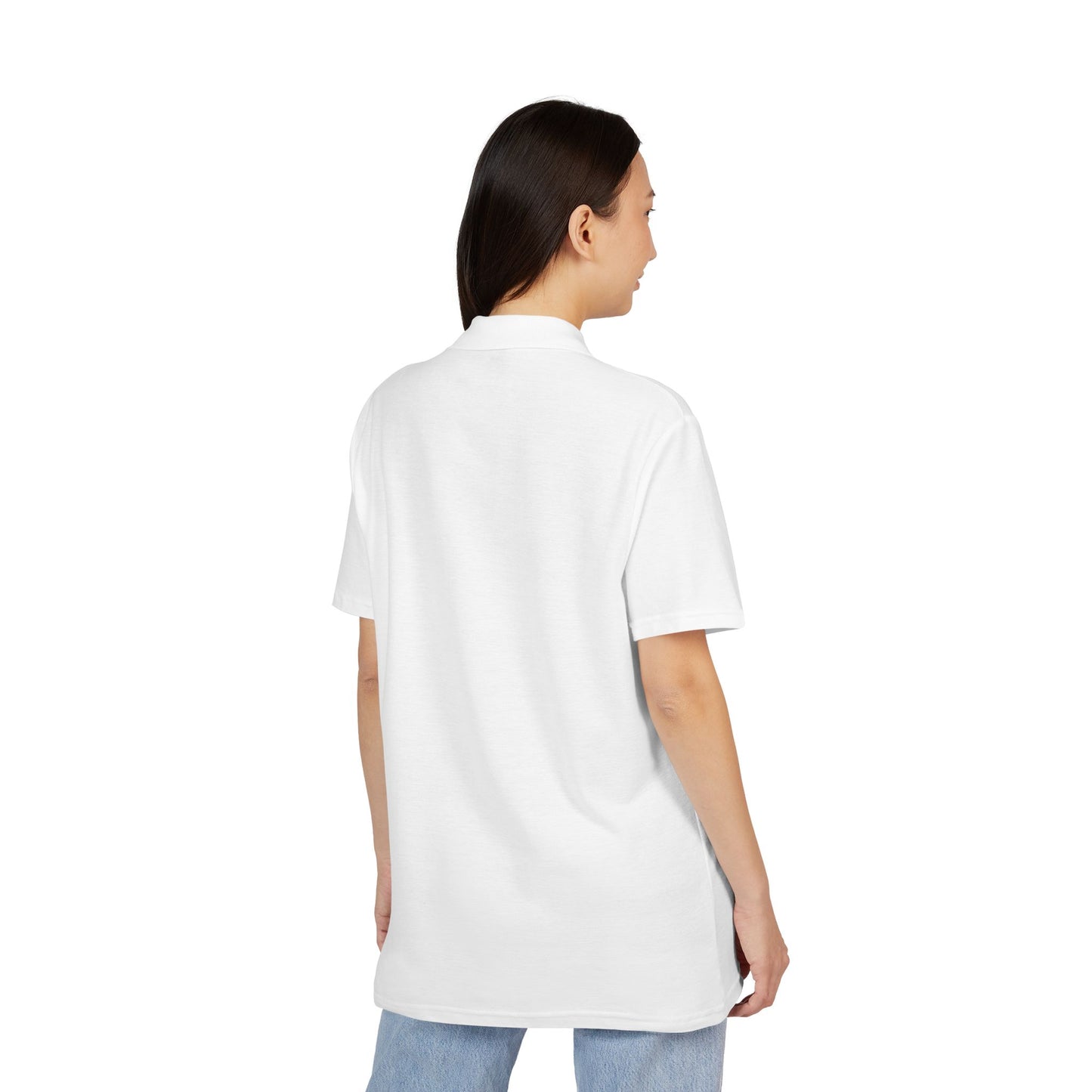 Stylish Unisex Pique Polo Shirt – Embroidered Flame | Kindness Meets Chaos Collection